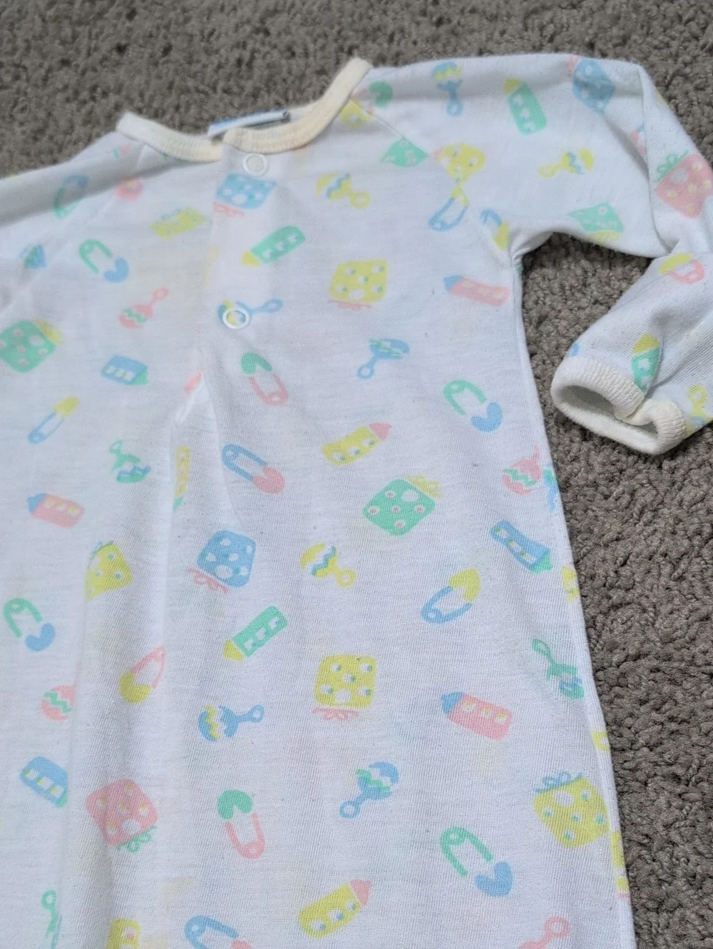 Vintage Carter's Newborn Sleeper Cinch Bottom Made In USA